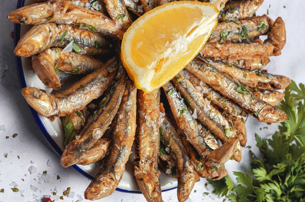 Aldaluz - Boquerones fritos en aceite de oliva & limón