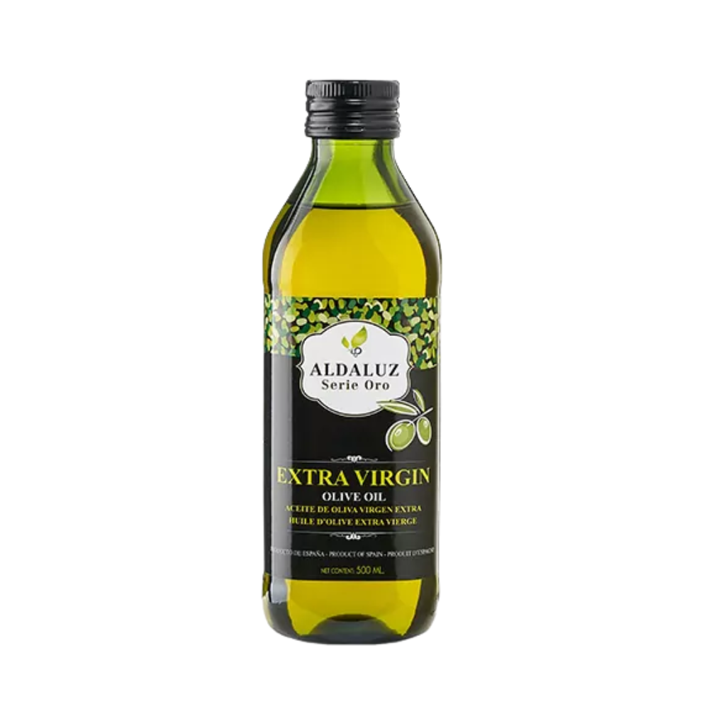 ALDALUZ MENU OILS EXTRA VIRGEN OLIVE OIL 0,5L GLASS
