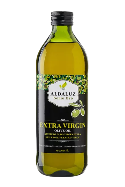 ALDALUZ MENU OILS EXTRA VIRGEN OLIVE OIL 1L GLASS