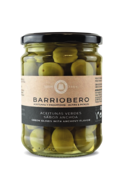 ALDALUZ PICKLES MENU Green olives anchovy flavor with bones
