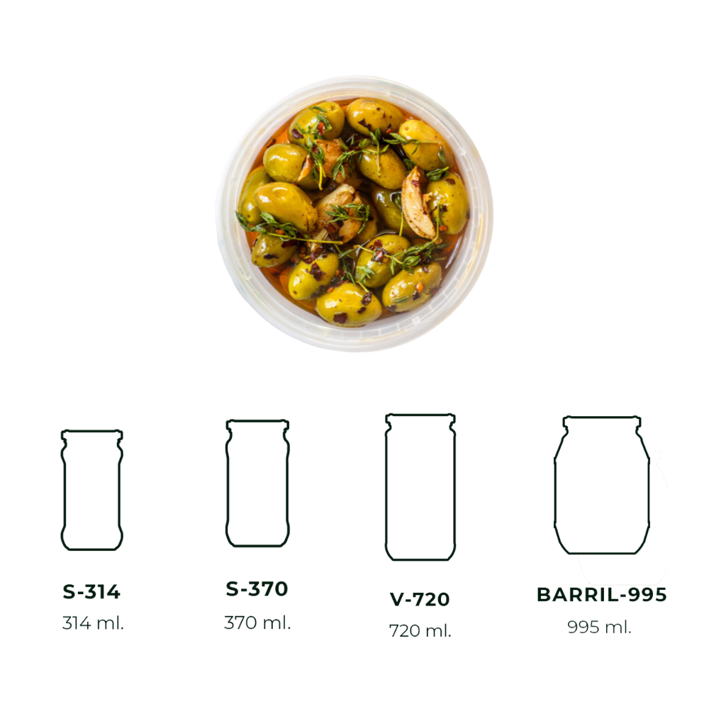 ALDALUZ PICKLES MENU Green olives in oil with seasonings Packing