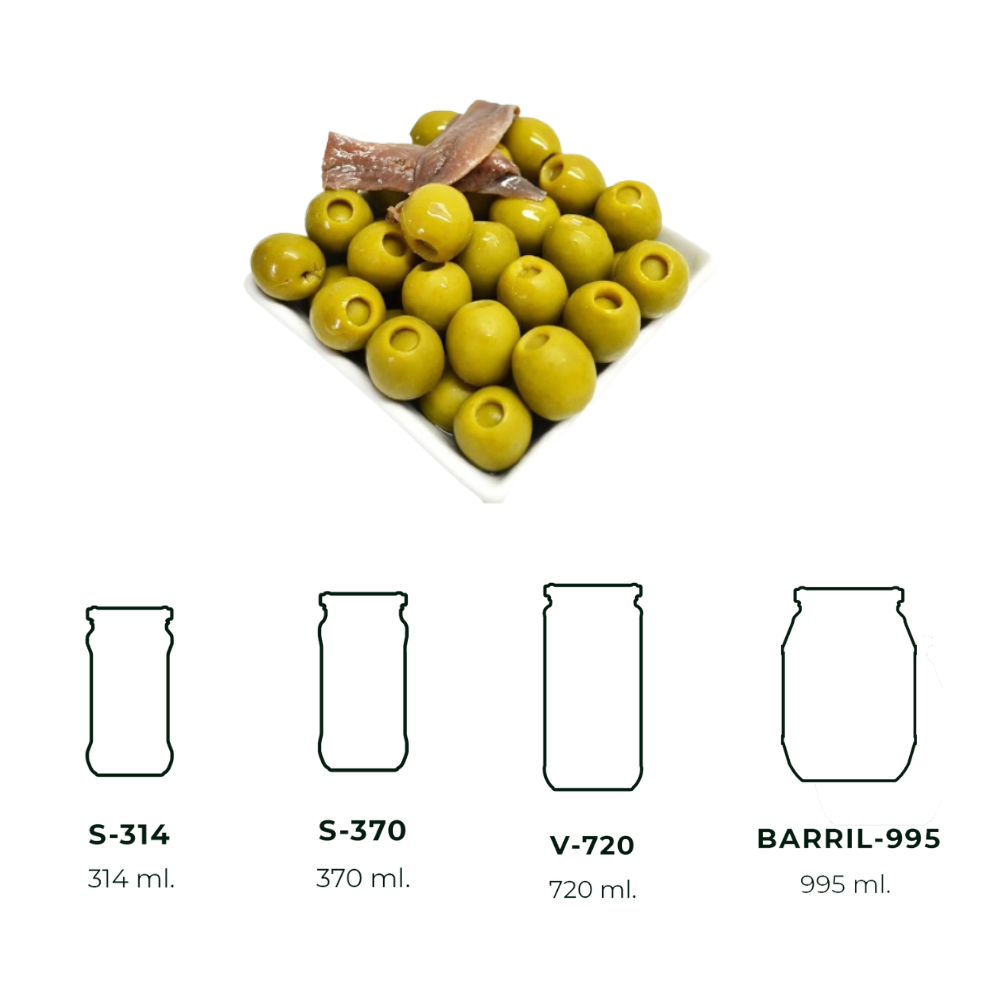 ALDALUZ PICKLES MENU Green stuffed olives Packing