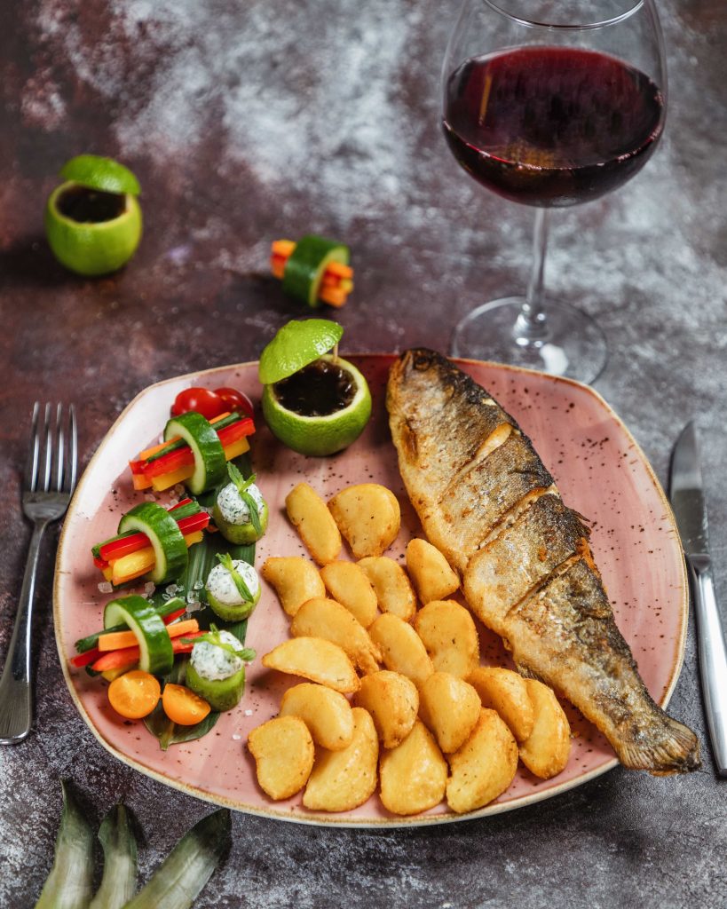 Fish and red wine